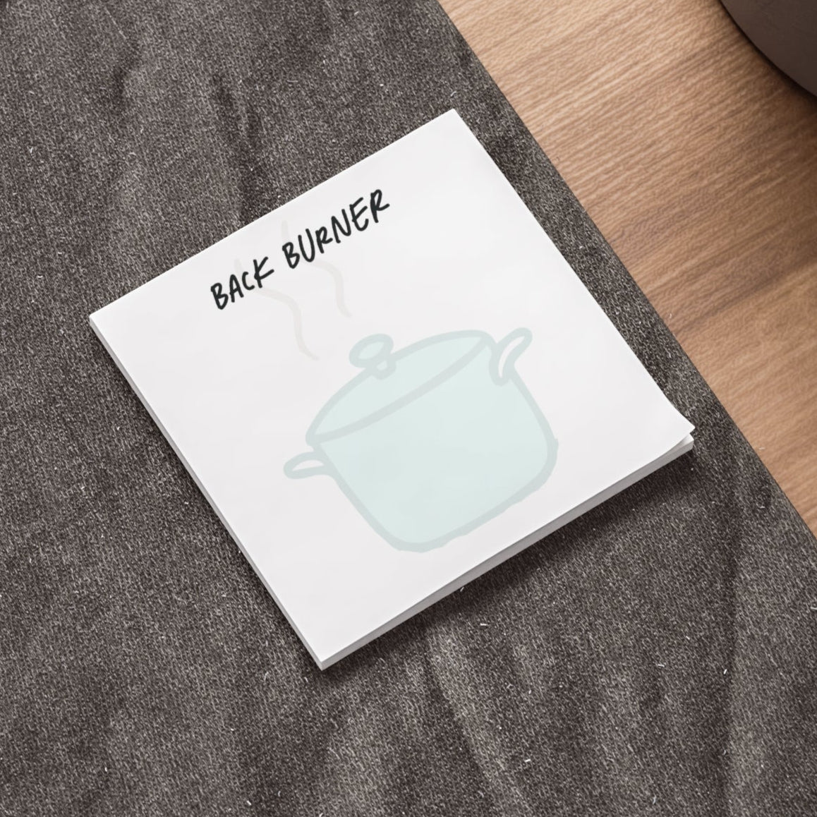 Back Burner Method Pack of 4 Post-It Notes, 4"x4"