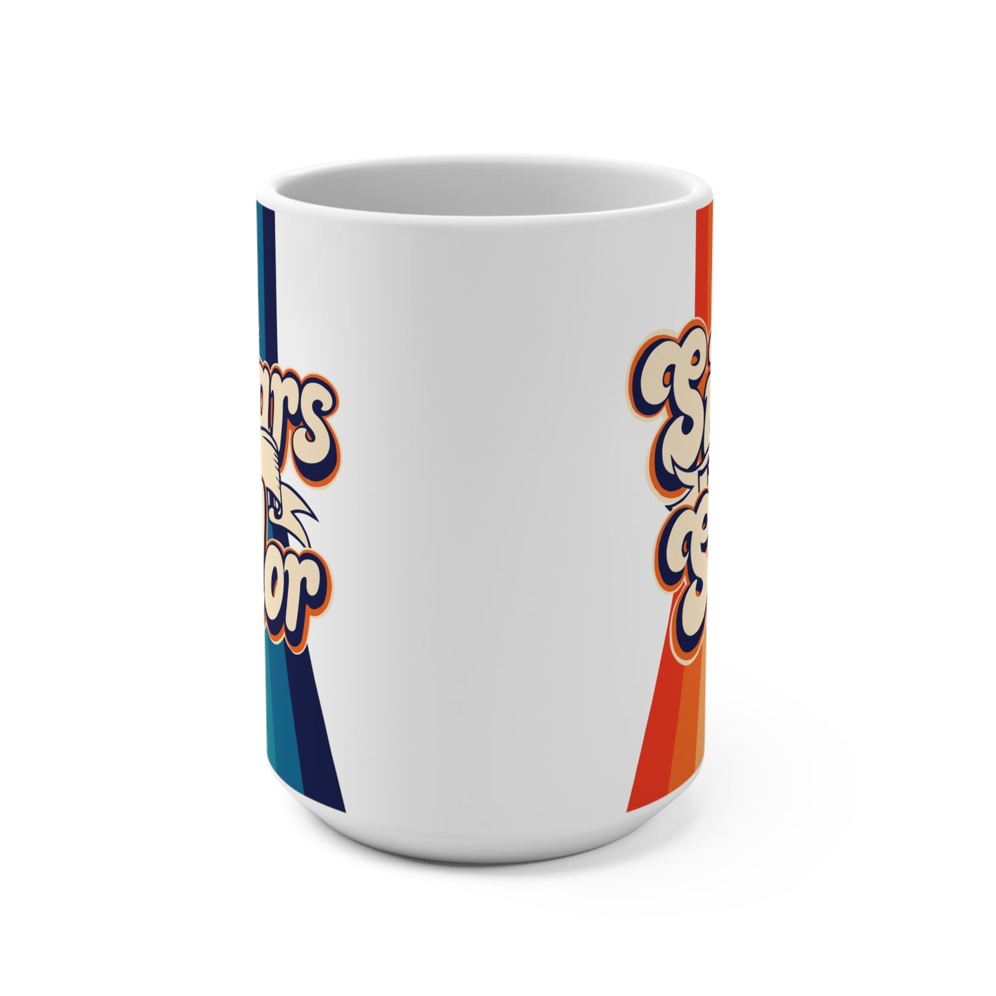 Retro Rainbow Coffee Mug, "Caution: Swears Like a Sailor", 11 or 15oz, A Must-Have for Your Coffee Ritual