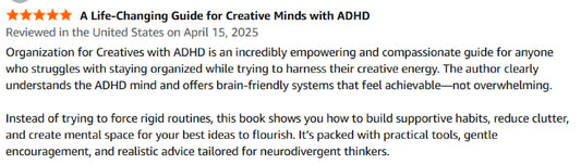 Organization for Creatives with ADHD Book