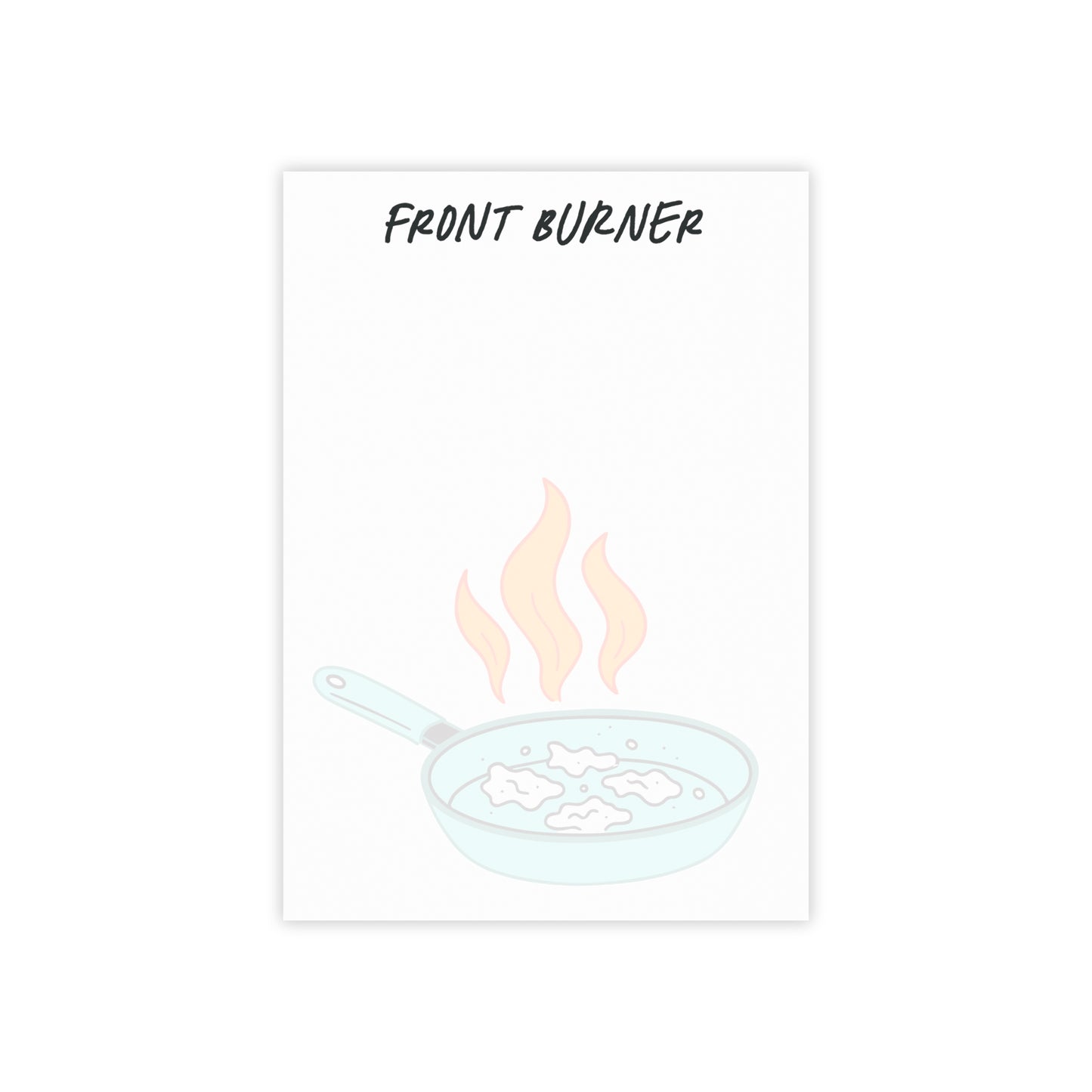 Back Burner Method set of 4 Post-It Notepads, for each zone, 4"x6"